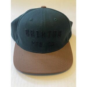 Brixton‎ MFG Snapback Hat Green Brown Adjustable OSFM